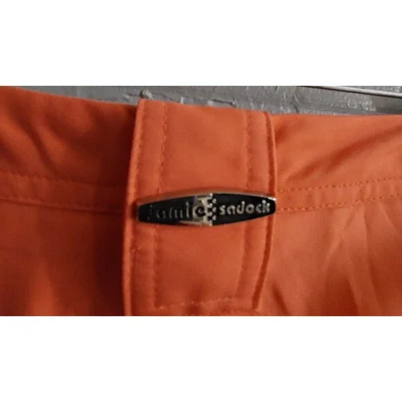 Jamie Sadock Shorts Bermuda Women Size 8,orange,Pocker,30 Inch Waist,13 Inseam - Picture 3 of 9